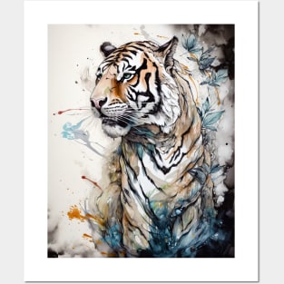 Beautiful Watercolor Tiger Posters and Art